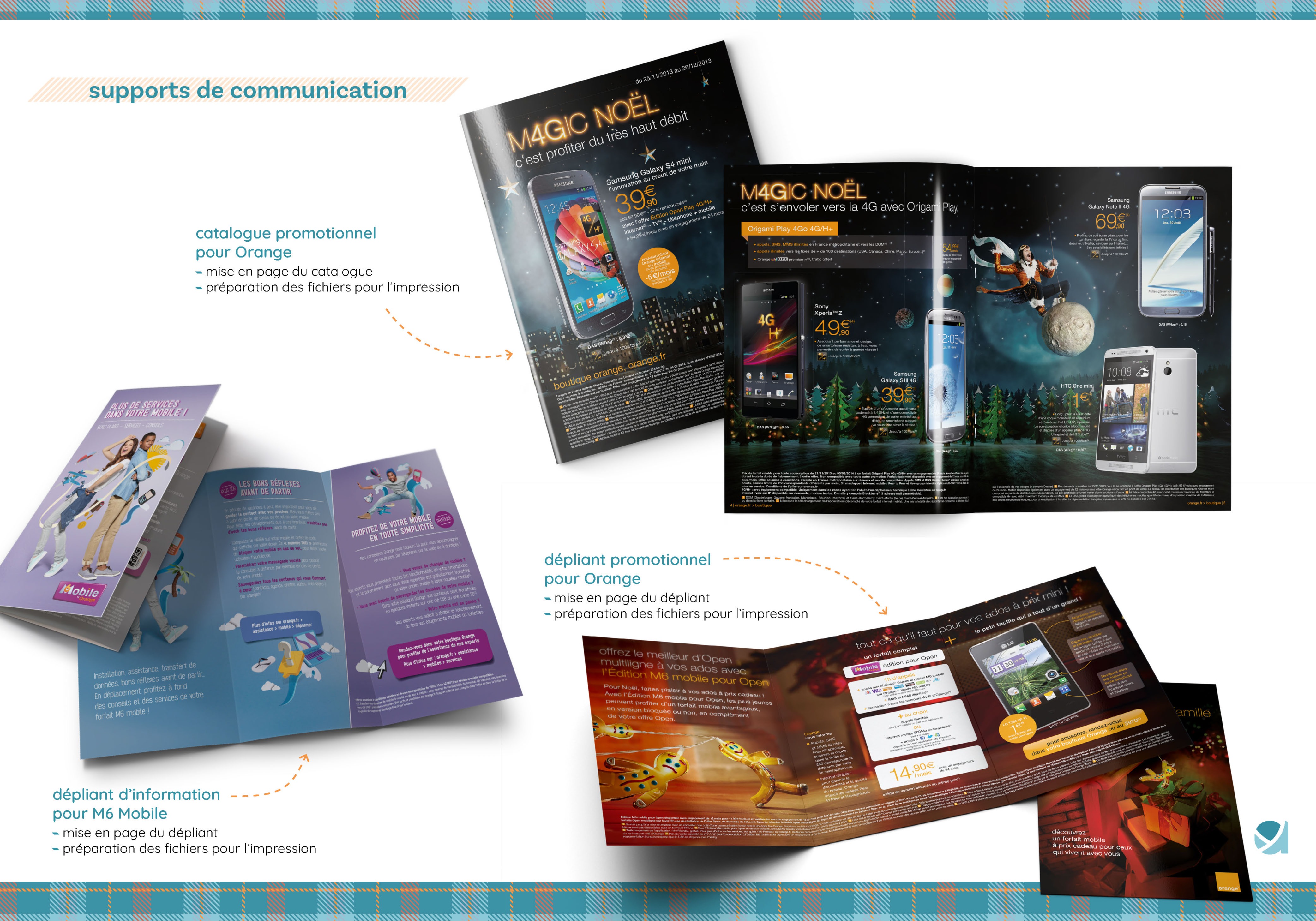 Supports de communication pour Orange & M6 Mobile