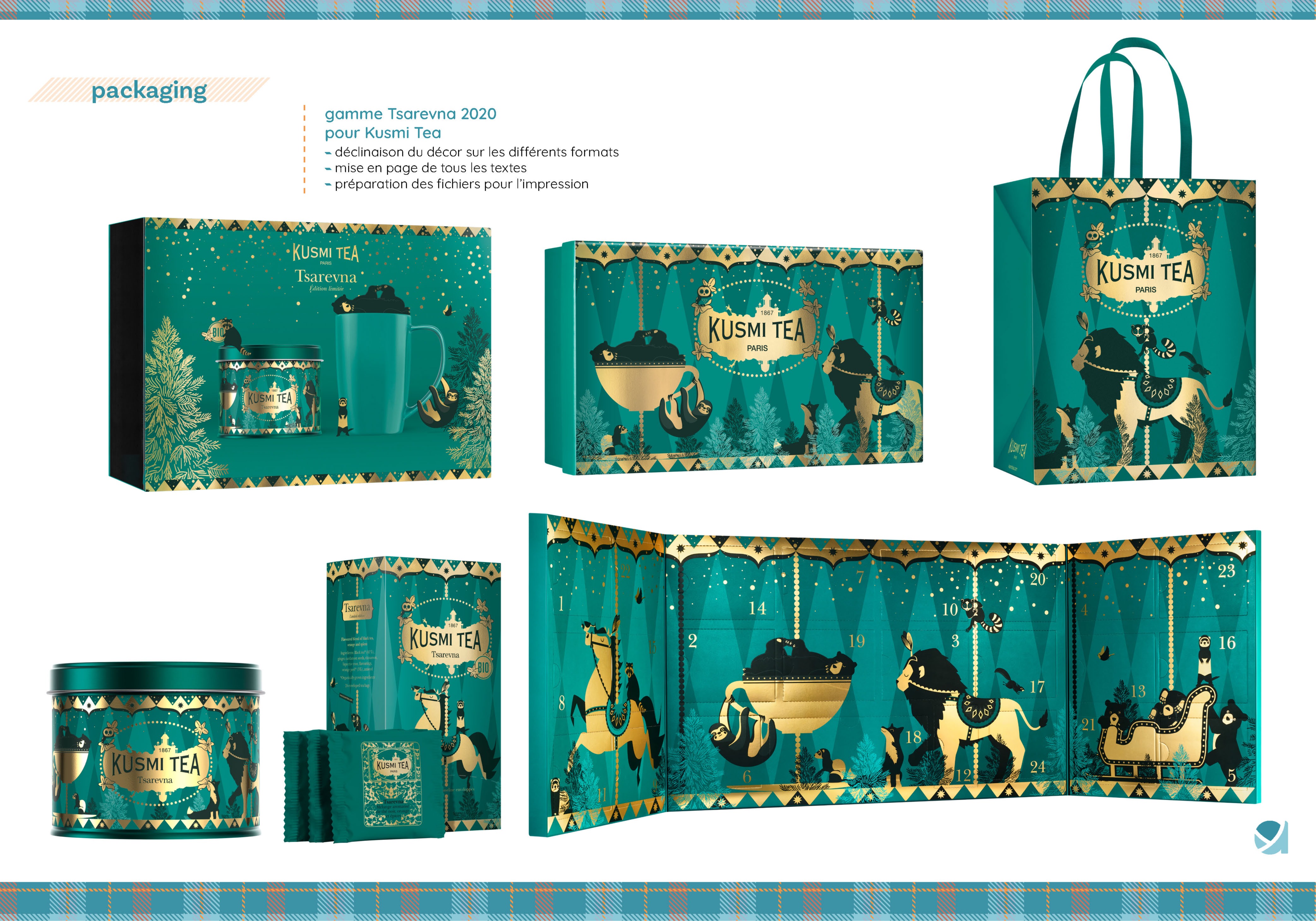 Packaging de la Collection de Noël Tsarevna
